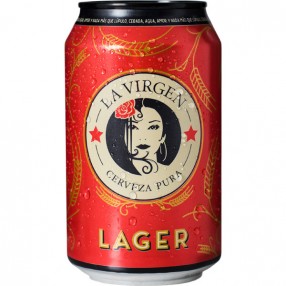 LA VIRGEN Cerveza lager artesana lata 33 cl pack 4